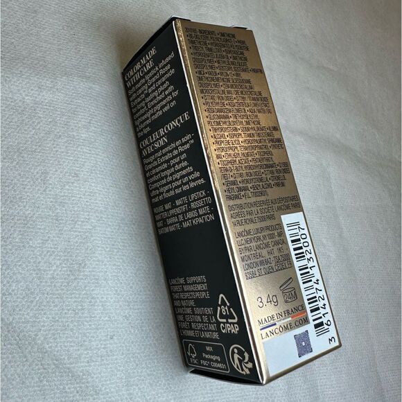 Lancôme L'Absolu Rouge Intimatte Buildable Soft Matte Lipstick Color:210 - Picture 5 of 7